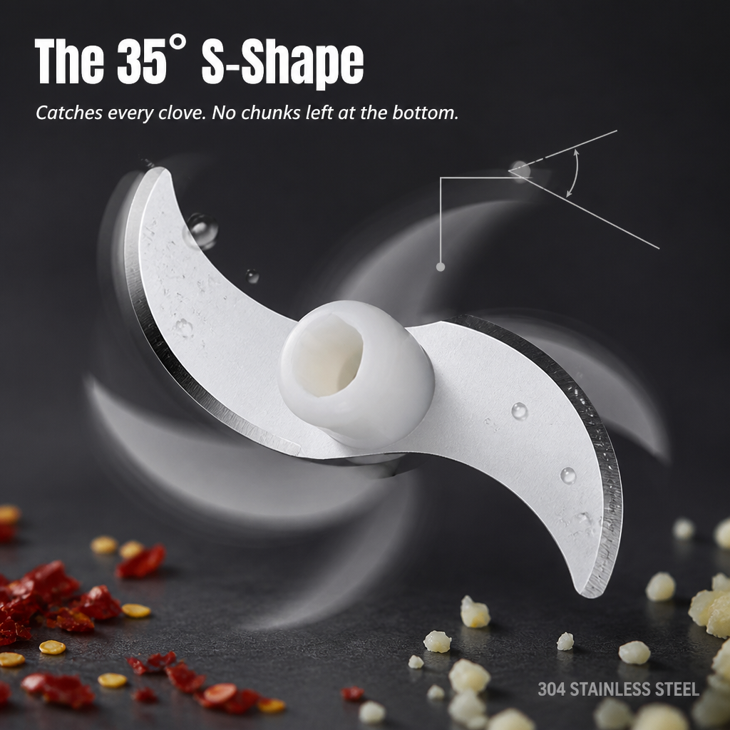 TurboSlice™ — Chop Garlic, Onion & Ginger in Just 20 Seconds