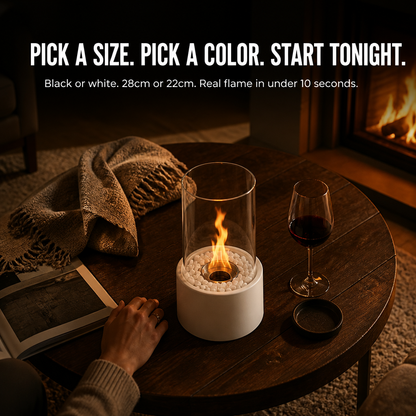 GlideCore™ — Transform Any Table into a Warm Real-Flame Focal Point in 10 Seconds