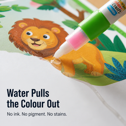 SplashCraft™ — Keeps Kids Busy for Hours of Quiet Coloring with No Mess