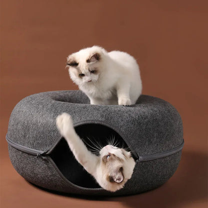 CatDome - Donut-Shaped Cat Tunnel Bed