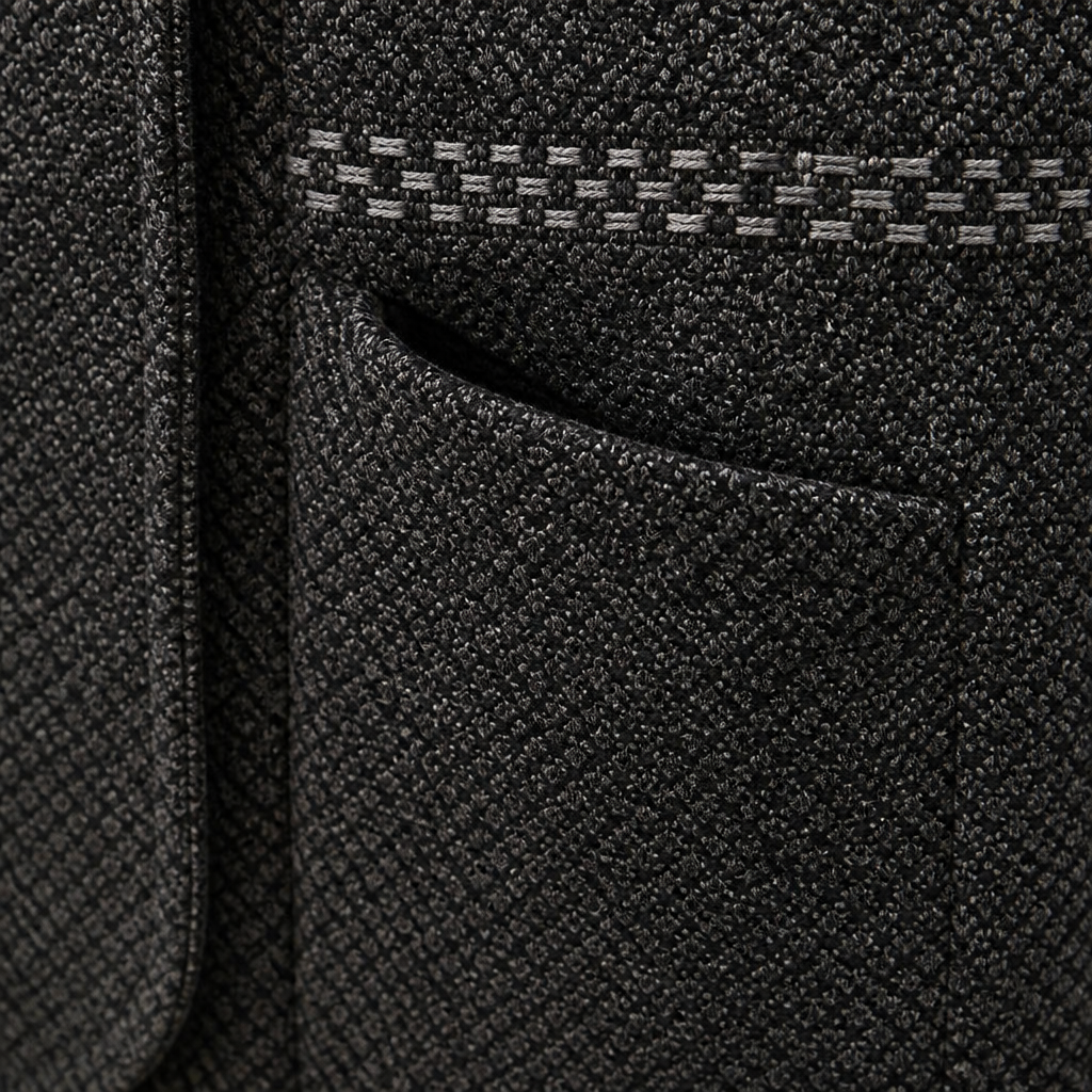 ArcticForge™ – Winter Coat with Textured Stand Collar and Fleece Lining