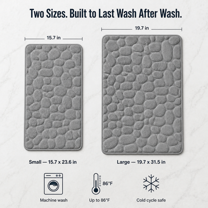 EverLux™ — Walk on Plush Cobblestones That Hold Tile and Dry Instantly