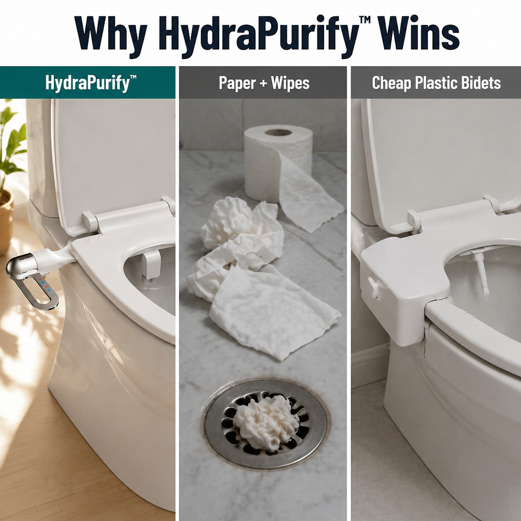 HydraPurify™ — Quit Wiping Sore, Avoid the Plumber, Experience True Clean