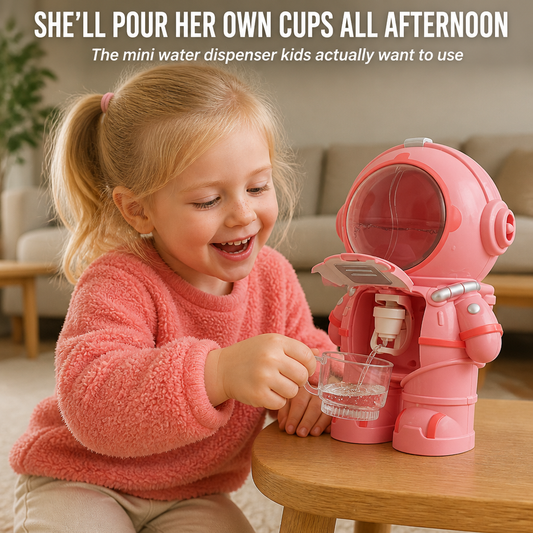 Hydrastro™ — Watch Kids Serve Their Own Water From a Mini Astronaut Dispenser