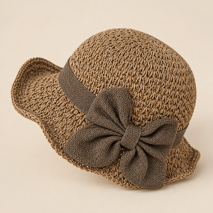 Solenza™ – Stylish Foldable Straw Sun Hat with Bow