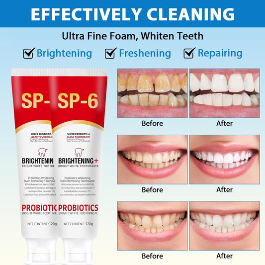 ClearGlow™ Probiotic Toothpaste — Stop Plaque and Unlock a Radiant, Confident Smile