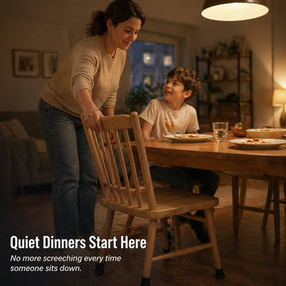 GlideGuard™ — Embrace Each Chair Leg, Mute Every Creak, Protect Every Floor