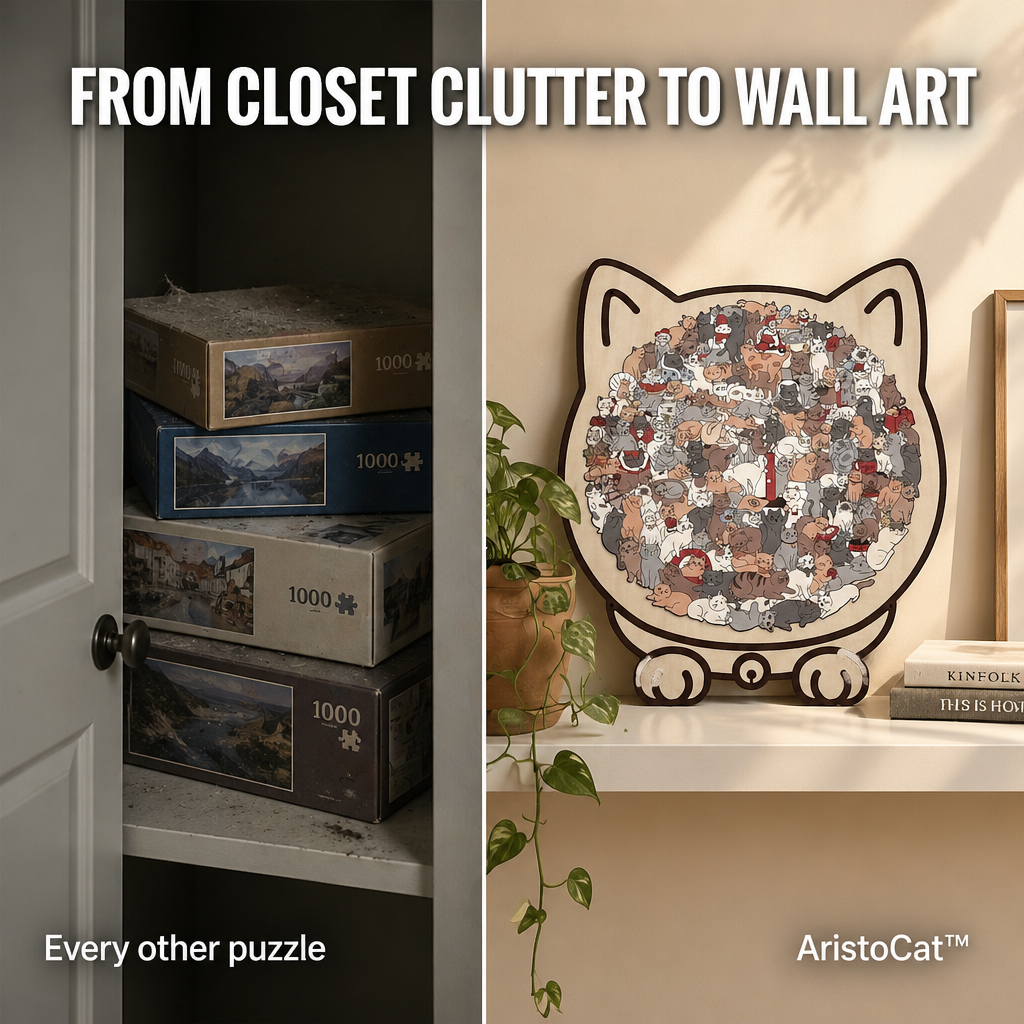 AristoCat™ — Assemble a Cat-Shaped Puzzle Perfect for Your Wall Display