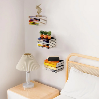 BookLev | Showcase your books as if by magic with this invisible shelf.