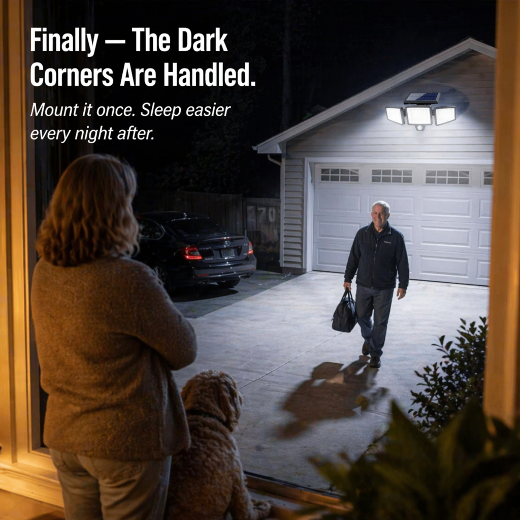 LumaRay™ — Illuminate Every Shadowy Spot With 270° Motion-Activated Solar Lighting
