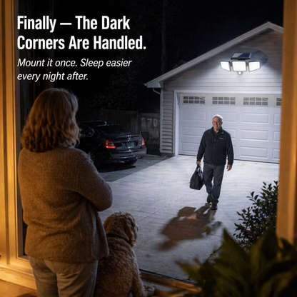 LumaRay™ — Illuminate Every Shadowy Spot With 270° Motion-Activated Solar Lighting