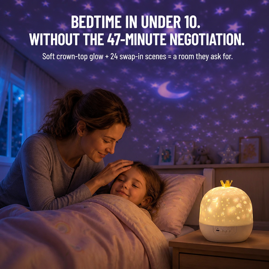 RadiantDreams™ — Put an End to Bedtime Struggles With 24 Sky and Ocean Projection Scenes