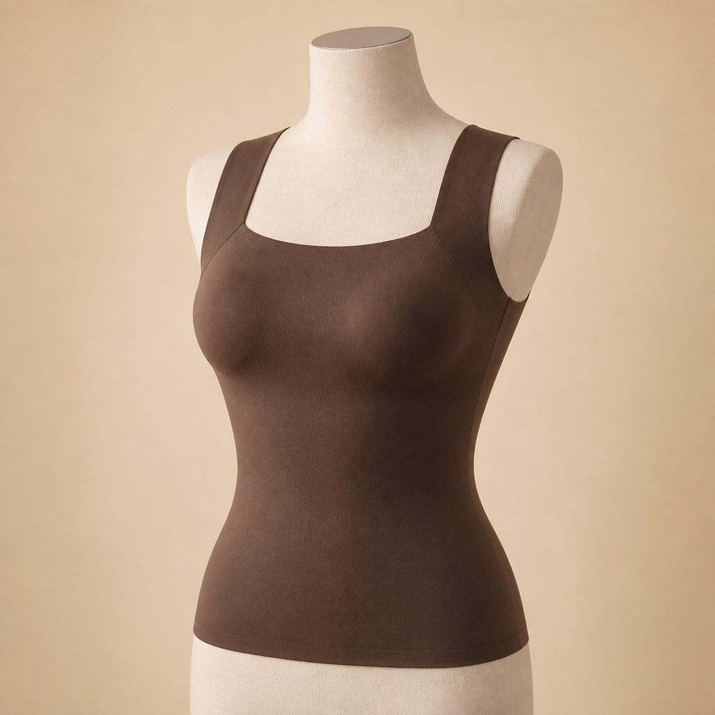 EmberaFit™ – Sleek Sculpting Tank Featuring an Integrated Shelf Bra