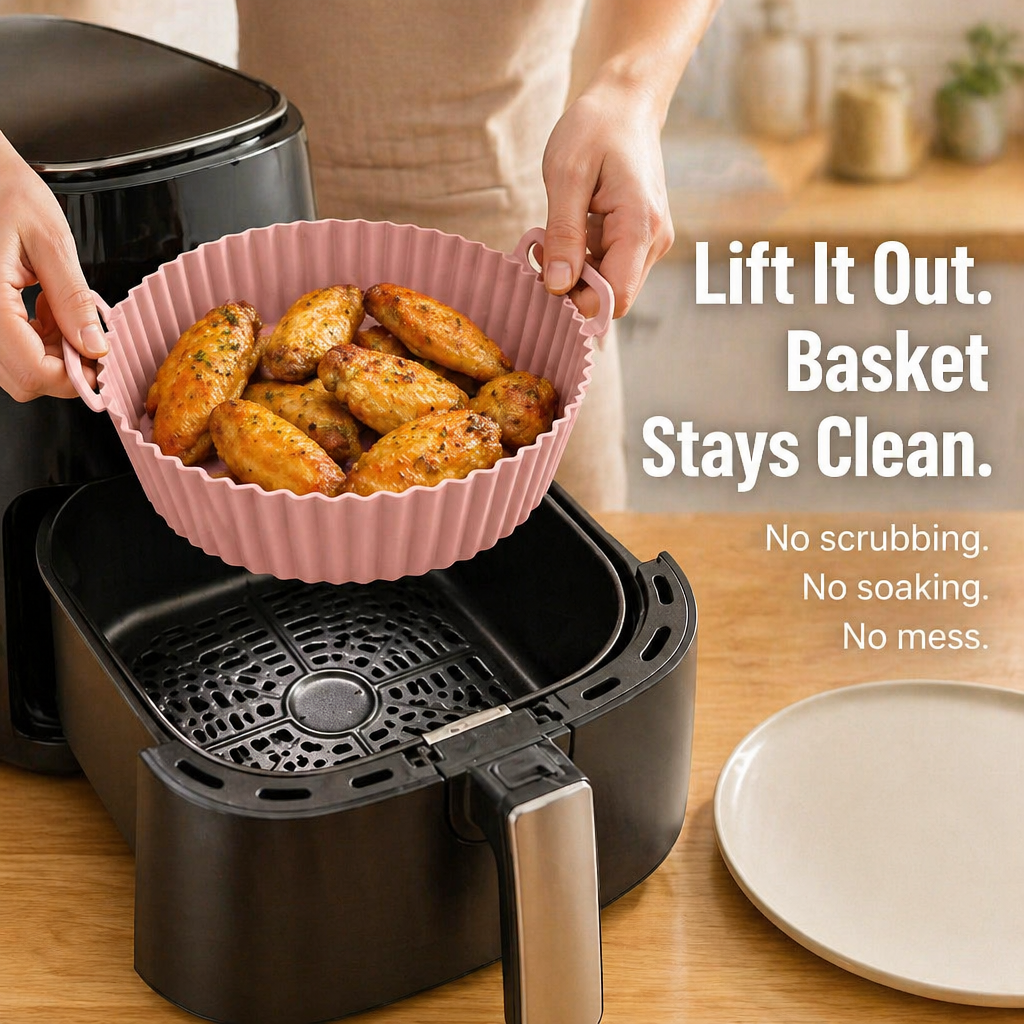 CrispaMat™ — Trap the Grease and Forget Air Fryer Scrubbing Forever