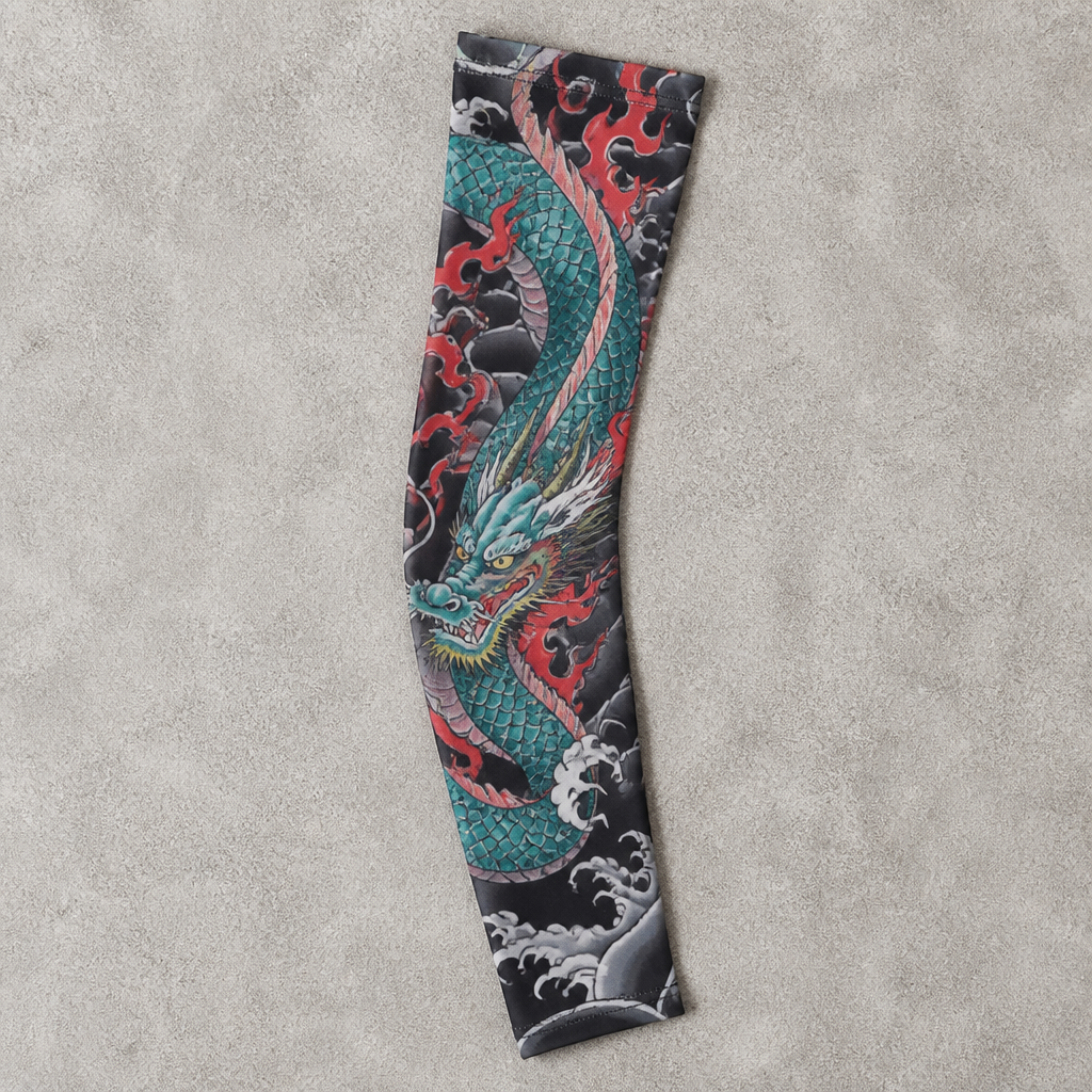 ArborSkin™ – UPF 50+ Sun Shield Arm Sleeve with Japanese Tattoo Design