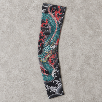 ArborSkin™ – UPF 50+ Sun Shield Arm Sleeve with Japanese Tattoo Design
