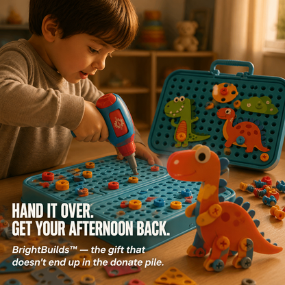 BrightBuilds™ — Trade Screen Time for 211 Pieces and an Authentic Working Drill