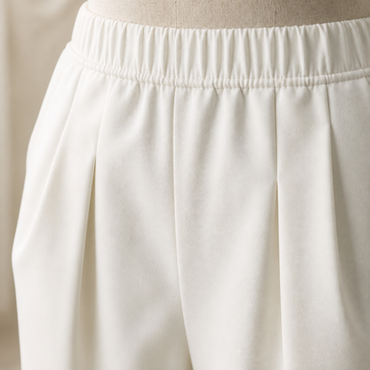 Mirelle™ – Casual Boat-Neck Two-Piece Outfit with Slim Pleated Tapered Pants
