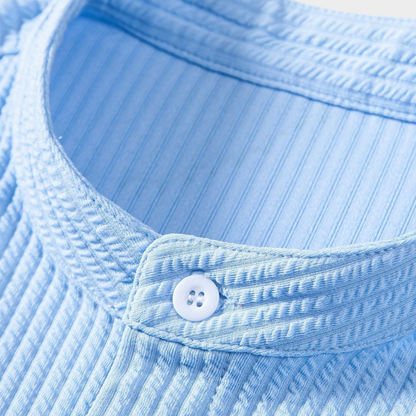 ValorEdge™ Mens Stand Collar Shirt — Own Every Room with Effortless Confidence and All-Day Comfort