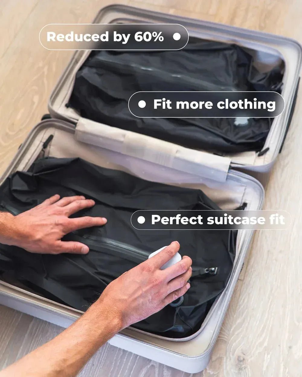 PackSculpt™ — Double Your Space and Shield Your Clothes for Stress-Free Travel Bliss
