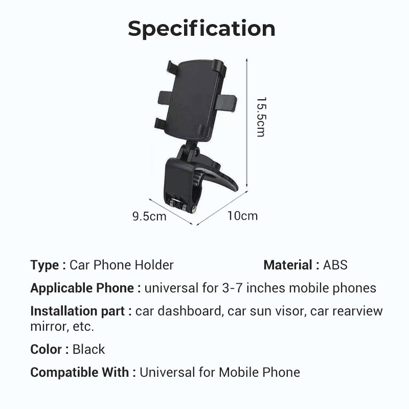 HaloMount™ — Experience Rock-Solid Grip and Effortless Phone Access for Safer, Stress-Free Drives
