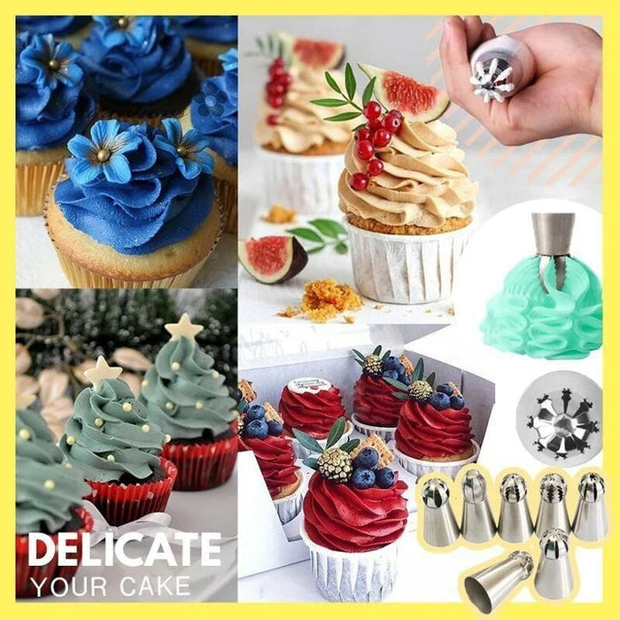 CakeCouture™ - 7-Piece Set of Cake Decoration Nozzles