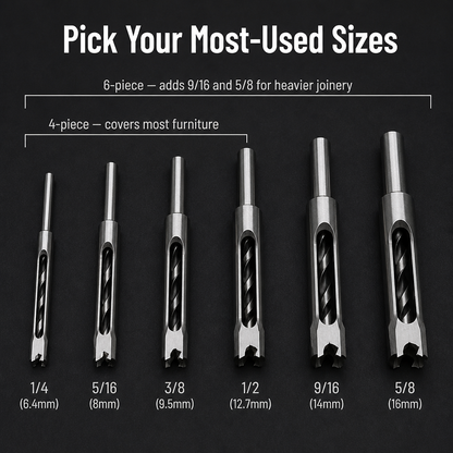 TrueEdge™ — Drill Perfectly Square Mortises in One Easy Cut, Every Time