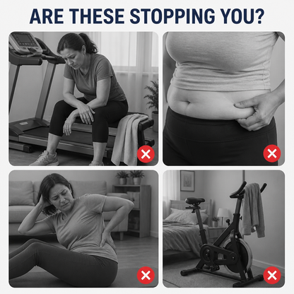 SilentPro™ — Shed Your Muffin Top with No Knee Strain or Noisy Exercise