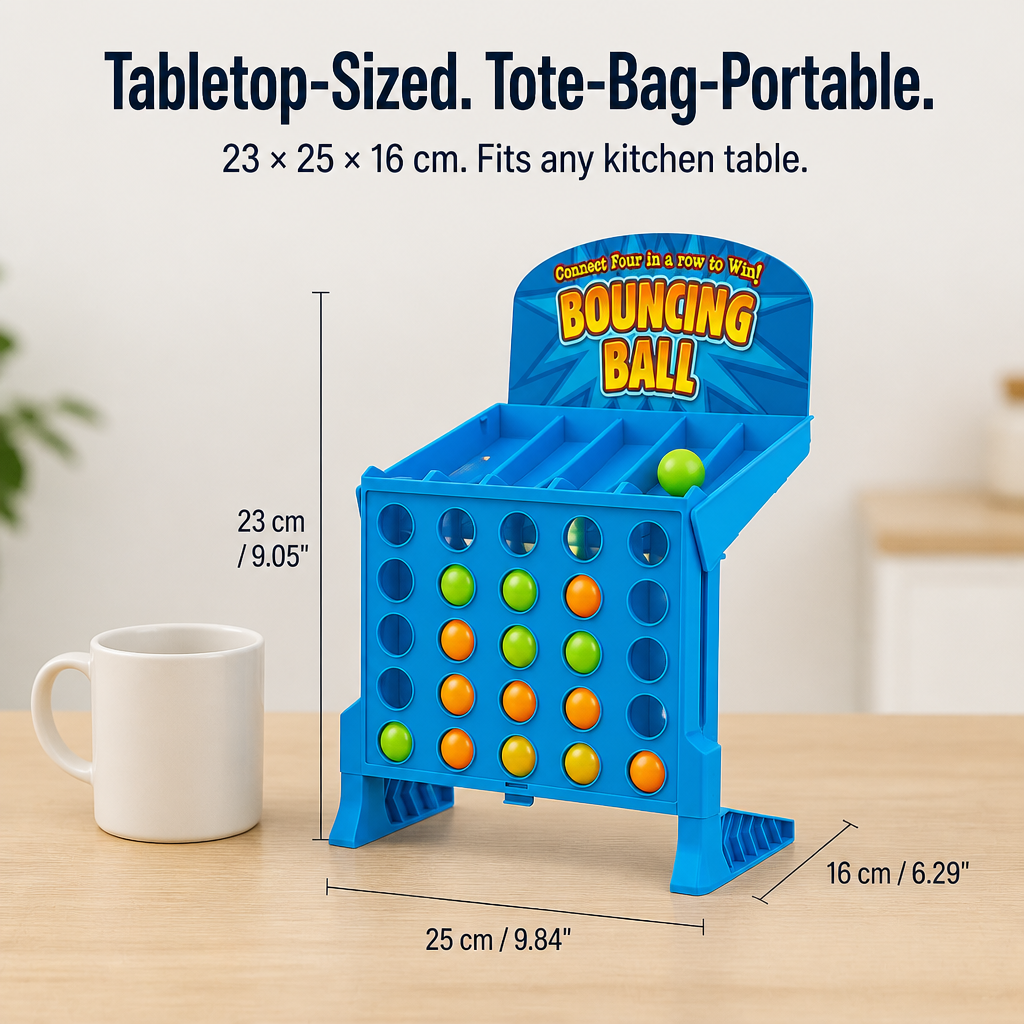 AimVenture™ — Bounce-Shoot Connect 4 That Gets Kids Laughing Loud and Off Screens