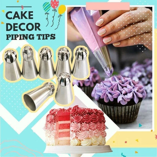 CakeCouture™ - 7-Piece Set of Cake Decoration Nozzles