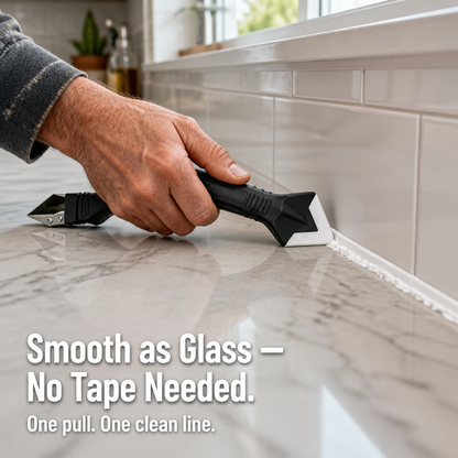 SilqueBlend™ 3-in-1 Caulk Tool — Master Flawless, Fingerprint-Free Caulk Lines in One Smooth Move
