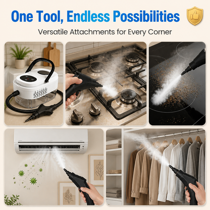 VaporaClean™ — Dissolve Baked-On Grease and Eliminate Germs Using 221°F Chemical-Free Steam