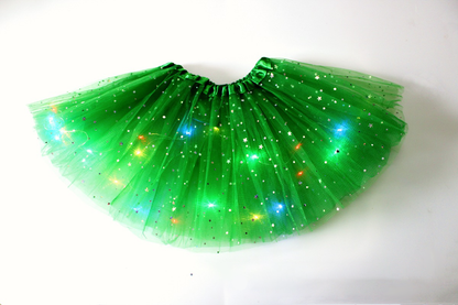 GlintWhirl™ LED Tutu Skirt — Light Up Every Step with Featherlight Comfort and Unstoppable Sparkle
