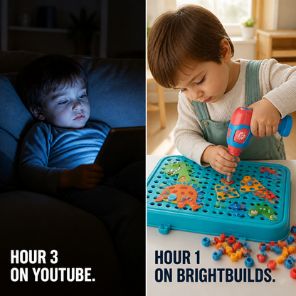 BrightBuilds™ — Trade Screen Time for 211 Pieces and an Authentic Working Drill