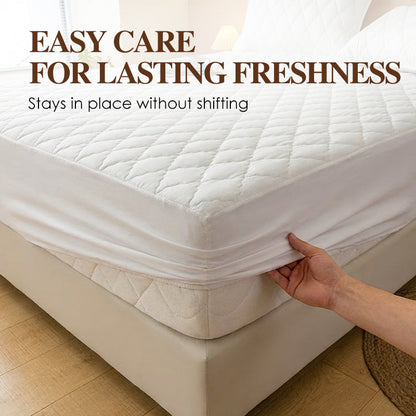 SnoozeShield™ — Wrap Your Bed in Heavenly Softness and Total Stain Defense