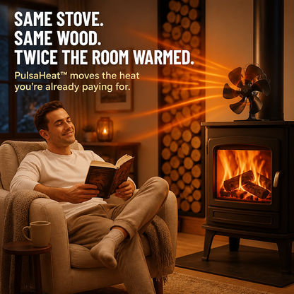 PulsaHeat™ — Drive Wood Stove Warmth Into Every Chilly Corner Of Your Room
