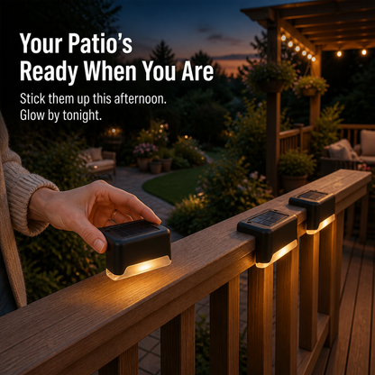 SolarGarden™ — Illuminate Your Deck Overnight Without Wires or Tools
