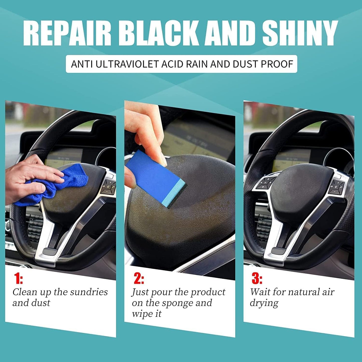 LuminaShine™ Plastic Rescue Kit — Bring Faded Car Plastics Back to Stunning, Showroom-Ready Shine Instantly