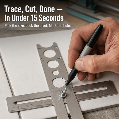 PipeMark™ — Stop Tile Breakage and Nail Perfect Pipe Cuts Every Time