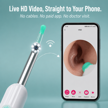 ClearWave™ — Look Inside Your Ear and Remove Wax Without Pushing It Further