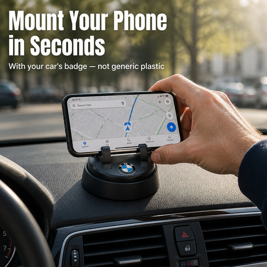 LumaRide™ — Secure Your Phone in Seconds Using Your Car's Emblem | 30-Day Guarantee