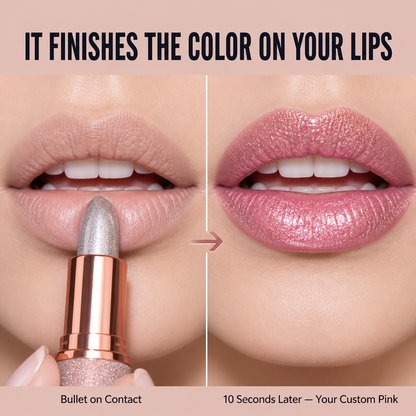 LipAura™ — See Glitter Blend Into Your Unique Pink Hue