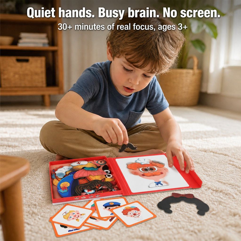 BrightMind™ — Create Faces, Ignite Imaginative Play, and Stop Screen-Time Struggles