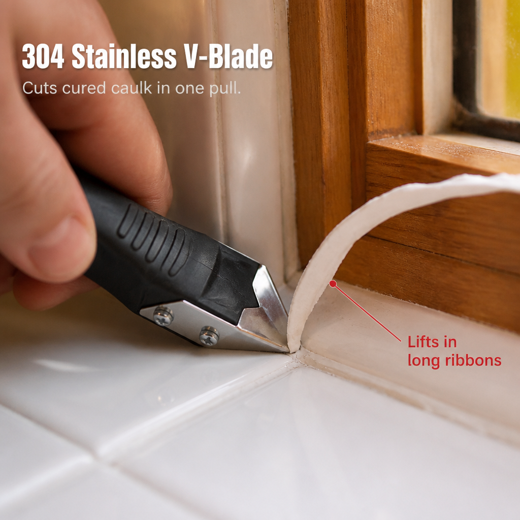 SilqueBlend™ 3-in-1 Caulk Tool — Master Flawless, Fingerprint-Free Caulk Lines in One Smooth Move