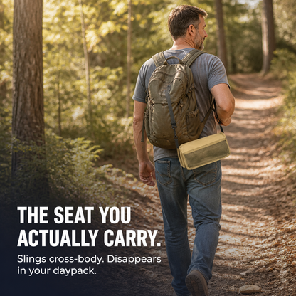 TerraSeat™ — Pack a 330 lb Seat That Collapses Into Your Daypack