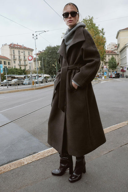 Velvetteer™ Wool Coat with Belt — Wrap Yourself in Tailored Warmth That Boosts Your Confidence All Winter Long