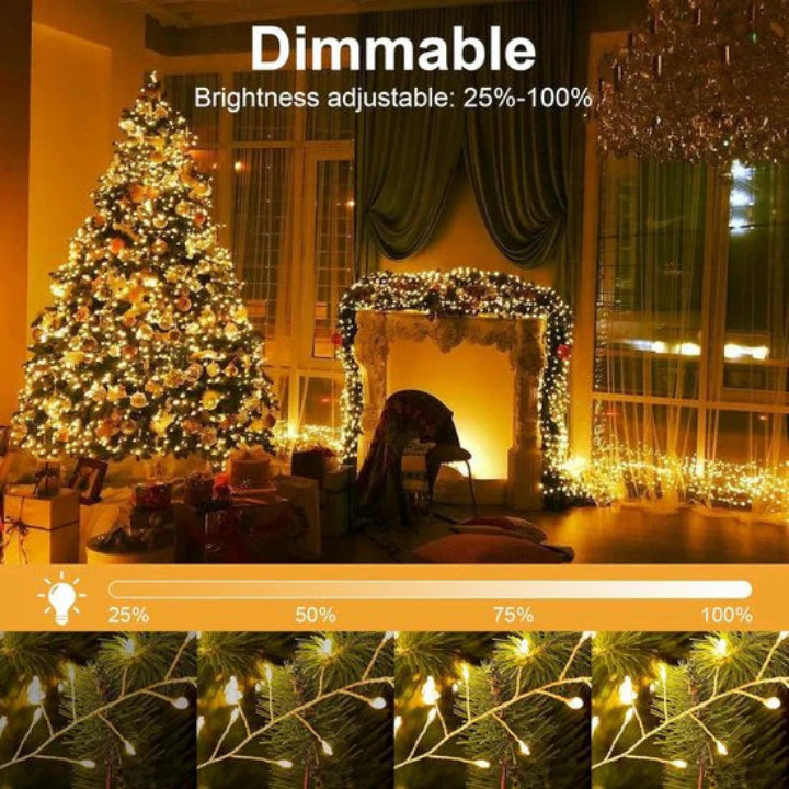 Copper LED Wire Ambient Lighting – Generate a Warm, Enchanting Atmosphere Indoors & Outdoors (9 m)