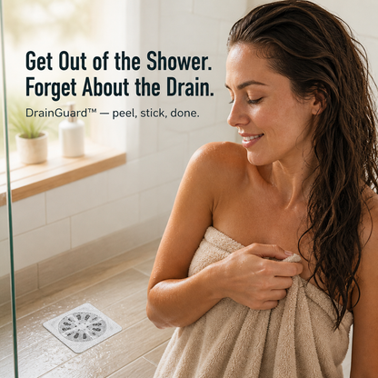 DrainGuard™ — Prevent Hair Buildup Before It Ruins Your Shower Drain