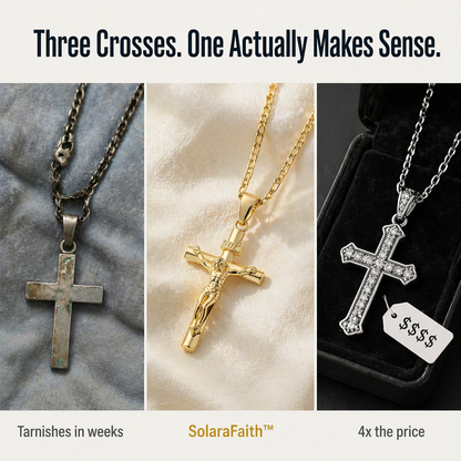 SolaraFaith™ — Sport a Crucifix That Resists Tarnish, Breakage, and Green Neck Stains