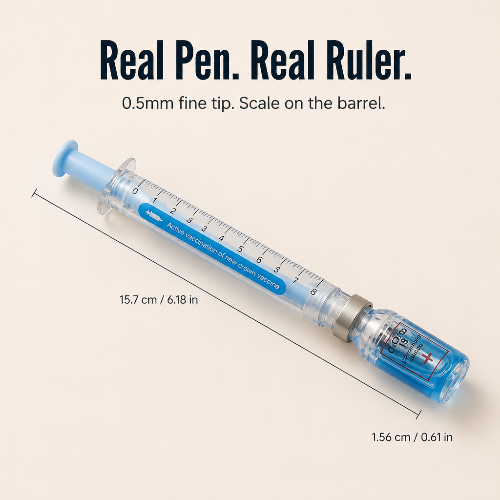 VibeSyringe™ — Color-Mark Each Care Plan, Drug Card & Lecture Note With Silky Smooth Ink